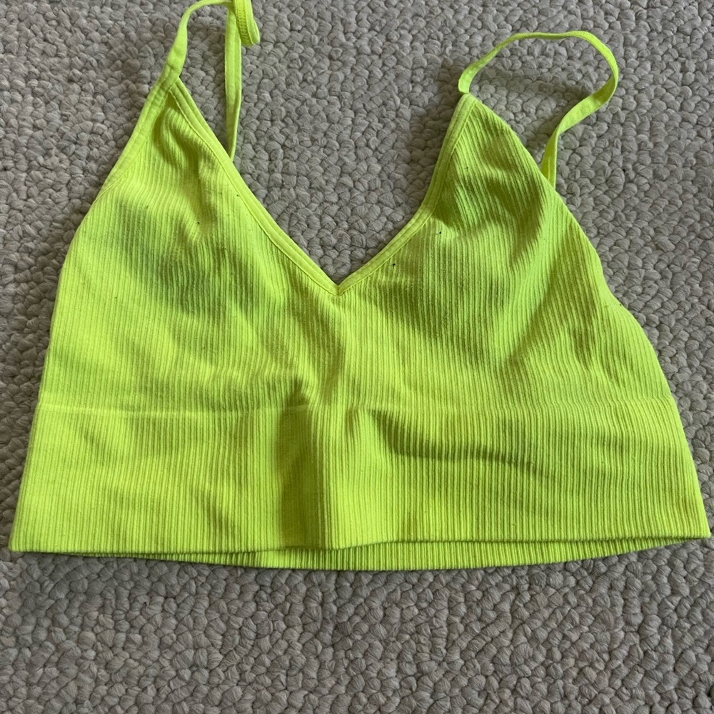 Green bralette top